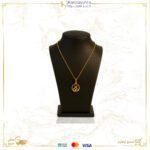 قلادة ذهب مع سلسال عيار 18 بشعار برج الجوزاء