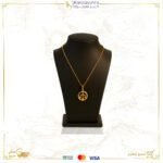 قلادة ذهب مع سلسال عيار 18 بشعار برج الميزان