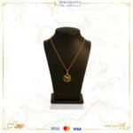 قلادة ذهب مع سلسال عيار 18 بشعار برج الثور