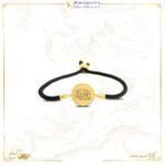 اسوارة مع قطعة ذهب دائريه 5جرام تصميم ماشاء الله عيار 24 قيراط