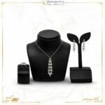 نصف طقم ذهب مرصع بالألماس والأحجار الكريمة 1160