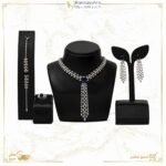 طقم ذهب مرصع بالألماس والأحجار الكريمة 3764